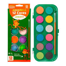 Tinta Aquarela Leo & Leo 12 Cores